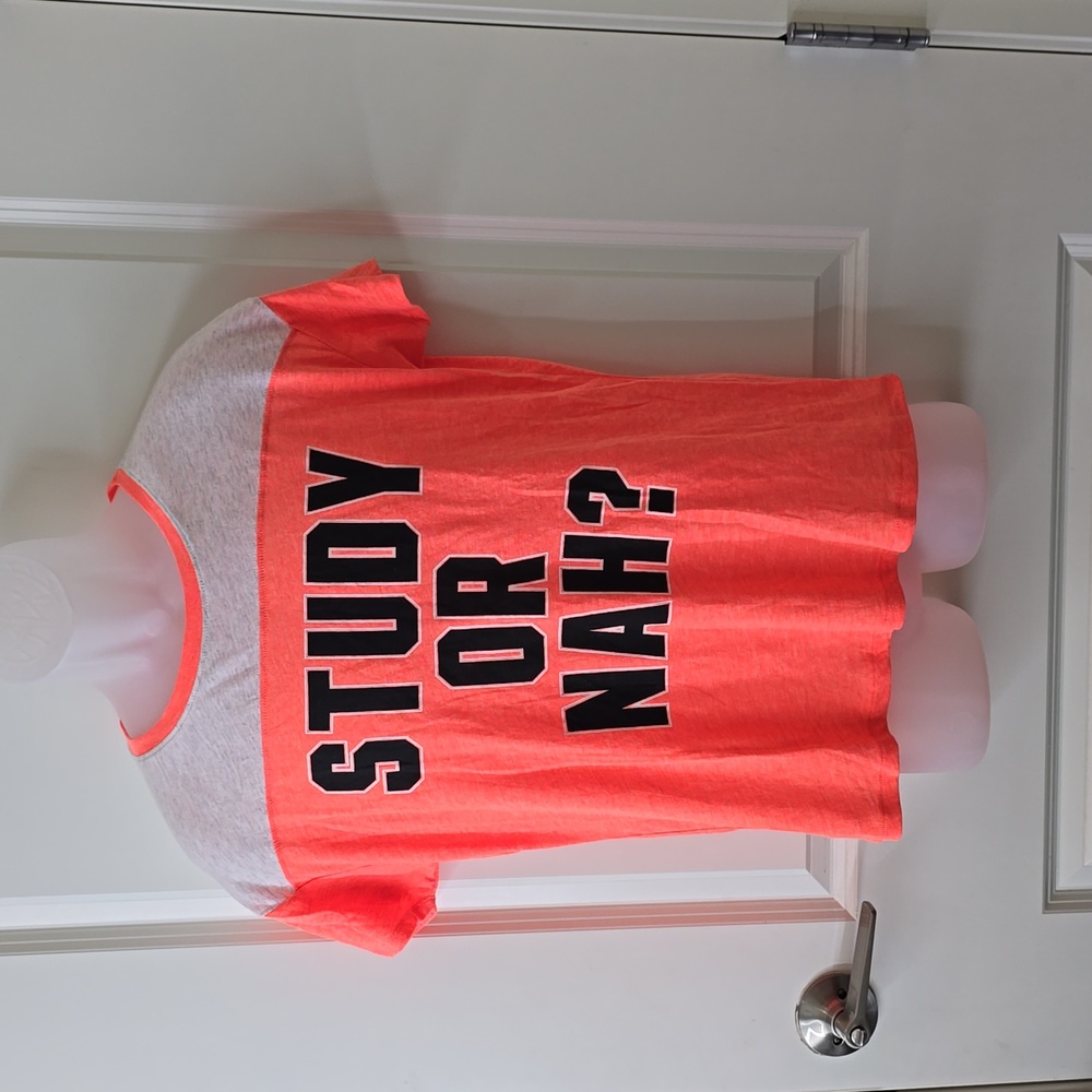 Pink by Victorias Secret Study or Nah? T-shirt in Size XSmall